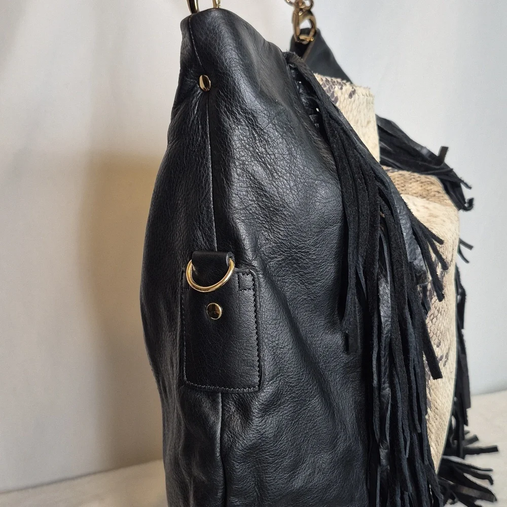 Clever Carriage Company All Leather With Fringe $685 RETAIL